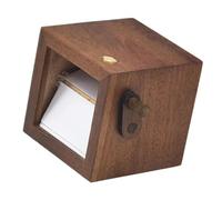 Folpus Boîte à flipbook avec Cadre Photo à Animation mécanique à Main, idéale pour Les fêtes, la fête des mères, la Saint-Valentin et comme Cadeau pour la, Noyer Noir 16 Photos