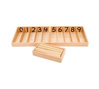 Folpus Boîte à fuseaux Montessori en bois, jouet mathématique préscolaire, matériel mathématique, outil d'apprentissage précoce pour les tout-petits de 3 à 6