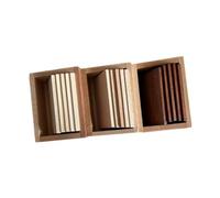 Folpus Boîte d'aide pédagogique, jouet éducatif en bois pour inspirer l'éducation sensorielle et la reconnaissance des textures, A