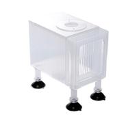 Folpus Boîte de Filtre de Filtration d'aquarium, boîte de Filtre, boîte de Filtre, conteneur de Pompe de Protection pour Petit étang, Pompe à Eau Submersible, Petit Blanc