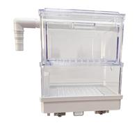 Folpus Boîte de Filtre Suspendue pour Aquarium, boîte de Filtre à tiroir silencieuse avec tiroir, Plateau d'égouttage, Accessoire de Tuyau de débordement, Couche Double