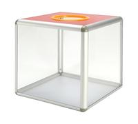 Folpus Boîte de tirage au sort Conteneur de stockage de Boîte de loterie transparente légère Urne de pour réunion annuelle Rassemblement Bureau à, Grand