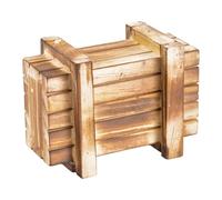 Folpus Boîte décorative de rechange pour accessoires de crawler RC 1/10, décoration de toit pour voiture crawler RC, petite boîte en bois à modifier soi-même