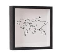 Folpus Boîte vitrine à chargement par le haut, porte-billets d'archives pour, aventures et défis, avec emplacement pour œuvres d'art et, Noir 29x29cm