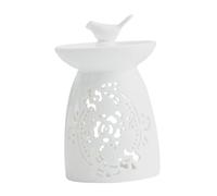 Folpus Brûleur de Cire Fondue, Ornement Plus Chaud, bougeoir photophore, diffuseur parfumé de Bougie, Porte-Parfum pour Mariage, Cadeaux de fête, Blanc