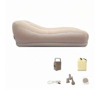 Folpus Canapé Gonflable d'Extérieur Fauteuil Transat Autogonflant avec Commandes de Gonflage en PVC Flocage Doux avec Kit d'entretien Convient pour Camping Balcon Salon 170x65x60cm