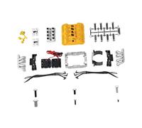 Folpus Capot moteur V8 réaliste avec ventilateur pour véhicules RC Trail Crawlers 1/10 (13 000 tr/min) - Accessoire universel, Jaune
