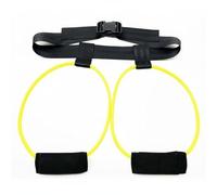 Folpus Ceinture d'Entraînement Bande Élastique Ceinture de Fessiers Sangle de Jambe Accessoire Fitness avec Ceinture de Taille et Cuffs Rembourrés pour, Jaune, 10LBS