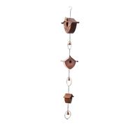 Folpus Chaîne de Pluie, Carillon, récupérateur d'eau de Pluie, décoration extérieure pour Porche, Jardin, Cour