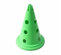 Folpus Cône d'Entraînement Marqueur Plot d'Agilité Cône de Terrain Balise Sportive Longue Durée Accepte Barres Transversales pour Haies Travaille et, Array, Vert, 30CM