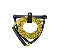 Folpus Corde de Traction Nautique Corde de Remorquage Ligne de Remorque Poignée Triangulaire Support Aluminium Corde PE 7.3m Adaptée aux Sports Tractés Plan, Array, Jaune Et Noir, 24 Pieds