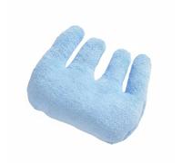Folpus Coussin de Rééducation Main Coussinet Exerceur Poignet Doigts Poignée Aide à la Réouverture des Doigts en Éponge et Garnissage Moelleux Poids Léger, Bleu Clair