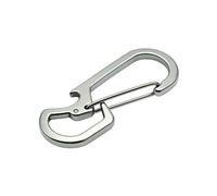 Folpus Décapsuleur Ouvre Bouteille Porte Clés Mousqueton Accessoire lip Acier Inoxydable 304 Léger Format Réduit Adapté pour Cadeaux Usage Domestique Sorties, Argent