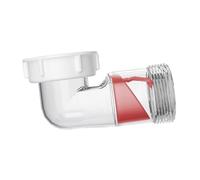 Folpus Dispositif anti-refoulement visible pour évier, tuyau d'évacuation léger pour camping-car, raccord de drainage, Blanc