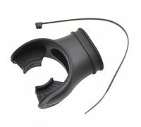 Folpus Embout de Plongée Embout Régulateur Tuba Embout Scaphandre Pièce Remplaçable Silicone Souple Surface Antidérapante Fixation Stable Étanchéité Fiable , Black