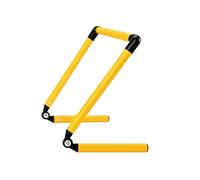 Folpus Enfant Obstacle Pliant pour Progression Sportive Accessoire d'Exercices en PVC Réglable Outil pour Répétition Du Pas Convenant aux Enfants École, Jaune, 70CM Réglable De 5 À 70cm