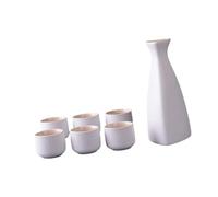 Folpus Ensemble Carafe et 6 Tasses à Saké Traditionnelles pour La Décoration Des Placards et Tiroirs de Cuisine, B