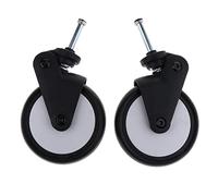 Folpus Ensemble de Roues en Caoutchouc pour Poussette Bébé, Tout Neuf - Enfant en Bas âge;2PCS Nouveau-né Landau Poussette Roue Arrière Capacités de, Avant