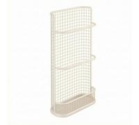 Folpus Étagère Cuisine Murale en Fil Métallique Ventilé Rack Mural Cuisine Antirille Étagère Rectangulaire à Bords Arrondis pr Buanrie, Entrée,