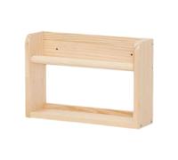 Folpus Étagère en Bois Flottante en Bois d'espace de paroi en Bois SAVERING Books Portables Supports de Support pour Le Couloir de l'office Appartement, Bois 30x12x20cm