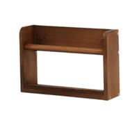 Folpus Étagère en Bois Flottante en Bois d'espace de paroi en Bois SAVERING Books Portables Supports de Support pour Le Couloir de l'office Appartement, Brun 30x12x20cm