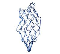 Folpus Feed Feed Net Net Horse Feeder Portable Hay Sac en Maille Suspendu pour Rouleau de rouage chèvre, Blue 36po
