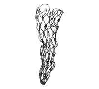Folpus Feed Feed Net Net Horse Feeder Portable Hay Sac en Maille Suspendu pour Rouleau de rouage chèvre, Black 40po
