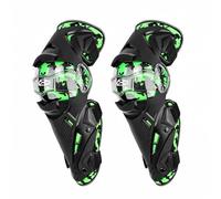 Folpus Genouillères Protège Genou Tibia Étendus Dissipation Choc Enveloppe Rigide Bandes Ajustables Ajustement Serré PC Adapté aux Déplacements Journaliers, Vert