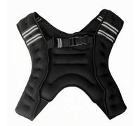 Folpus Gilet Lesté Entraînement Veste Poids Gilet Exercice Matière Élastique Nylon Spandex Proche Du Corps Épaules Larges à Rayures et Rembourrage Fermeture, 10KG