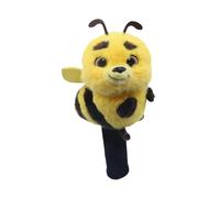 Folpus Golf Headcover Animal pour Club Hybride Housse en Tricot Pelucheux Confortable Protège Club des Éraflures Adaptée pour Familles Golfeurs, Abeille à Bois de Parcours