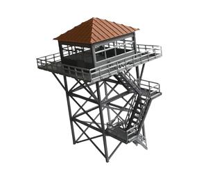 Folpus Guetteur Au 1/64, Sécurité Ferroviaire, Modèle de Montre Miniature de Collection, Accessoires de Décor Ferroviaire, Gris et Brun