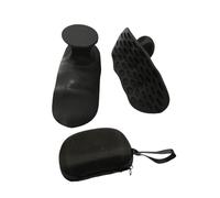 Folpus Gym Grips Grip Strength Lightweight Anti Slip Grip Forcener Finger Finger Exerciseur for Deadlift Bodybuilding, Noir