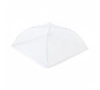 Folpus Housse Anti-poussière Couvercle Alimentaire Maille Tissu à Pliage Facile Protection des Plats Nettoyage Pratique Convient à la Cuisine Buffet, 18 Pouces Environ 48 48cm, Dentelle Blanche
