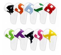 Folpus Housse de Club de Golf Housse Tête Fer Étui Protection Coque en Cuir Synthétique Souple Ajustée avec Corps Évasé et Couture Solide pour Parcours de, Blanc