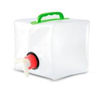 Folpus Industrial Container Sac d'eau Pliable Réservoir Pliable Gourde Souple Distributeur avec Robinet en PVC Solide Étanche Poignée Pratique Flux Réglable , 5L