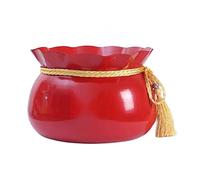 Folpus Jardinière D'intérieur de Nordique Présentoir de Jardinières Décoratives pour Plantes, Rouge