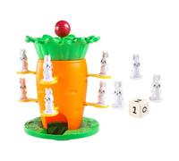 Folpus Jeu d'équilibre, tour à empiler, puzzle interactif en forme de carotte, idéal pour la maison, l'école ou les fêtes, pour les enfants et les