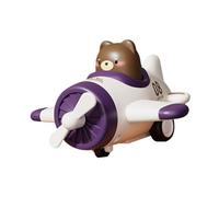 Folpus Jouet d'avion pour bébé, jouet à Friction, jouet éducatif, voiture Push and Go, Type presse, pour garçons et filles, tout-petits, Blanc