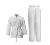 Folpus Kimono d'Arts Martiaux en Coton Polyester Résistant à la Déchirure Ceinture Intégrée pour Exercices Quotidiens Cours Réguliers pour Pratiquant Sérieux
