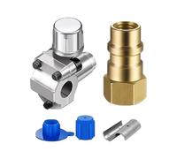 Folpus Kit de soupape de perçage avec Capuchon de poussière Remplacez Le BPV 31 Conversion Coupleur Rapide Adaptateur Adaptateur Piercing Tap Valve R12, 1 Jeu