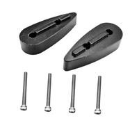 Folpus Kit réglage la Hauteur des prolongateurs Guidon pour vélo : léger, Rapide à Installer, avec cale à Angle réglable (1 Paire), 10mm