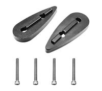 Folpus Kit réglage la Hauteur des prolongateurs Guidon pour vélo : léger, Rapide à Installer, avec cale à Angle réglable (1 Paire), 5mm