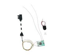 Folpus Lampe signalisation train miniature à l'échelle HO, 3 V, 3 LED, pour table sable, micro-décoration paysagère, diorama, Pôle Noir et Blanc