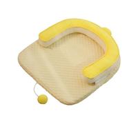 Folpus Lit de Refroidissement du Chat avec Balle Interactive Continuez à Refroidir Les Jours Chauds pour Chiot Petit, Moyen et Gros Chats Petit Chiens