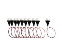 Folpus Lot 10 petites lampes LED pré-câblées, accessoires bricolage, mini-lampes suspendues, éclairage miniature pour table à sable et scènes vie, 0.86 Cm X 0.6 Cm