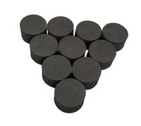 Folpus Lot de 10 déclencheurs de batterie électroniques de 20 mm de haut, pièces d'instruments de percussion, bon élastique noir avec cylindre en éponge, 28x20mm