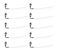 Folpus Lot de 10 mini lampes murales LED à éclairage d'ambiance chaud, idéales pour décorer un jardin féérique avec de la mousse. Parfaites pour les, 150