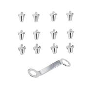 Folpus Lot de 12 crampons pour chaussures de football (15 mm et 13 mm), faciles à installer, à visser, pour l'entraînement sportif en extérieur.
