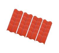Folpus Lot de 20 Bordures de Jardin à emboîter pour terrasse, Jardin, allée, Parterre de Fleurs, Rouge