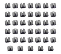 Folpus Lot de 40 verrous de Parc pour Cage à Animaux de Compagnie, Clips de Fixation Robustes et détachables, boulons de Verrouillage pour Cage à Filet, Noir